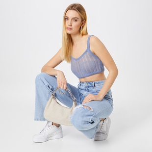 针织背心 羊毛混纺镂空纹短款 A914 女款 北欧风工作日WKD