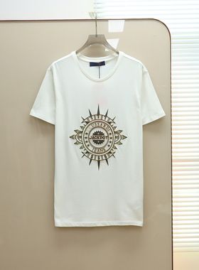 意大利奢品Tru撤柜  男款 圆领印花短袖T恤 B951