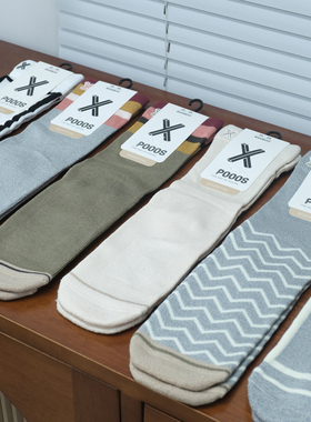 伦敦XP000S竹纤维毛巾底女袜直板袜四季皆宜漫步云端 3095