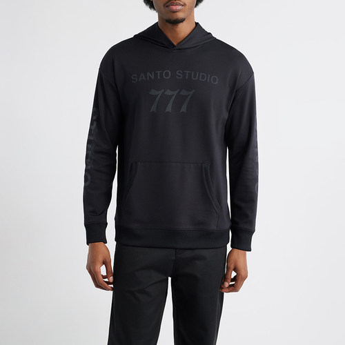 美系运动轻奢SS 男款 科技面料徽标印花连帽卫衣 F875