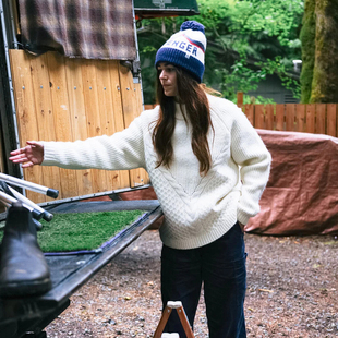 针织衫 半高领绞花长袖 F727 女款 英伦户外山系PSG