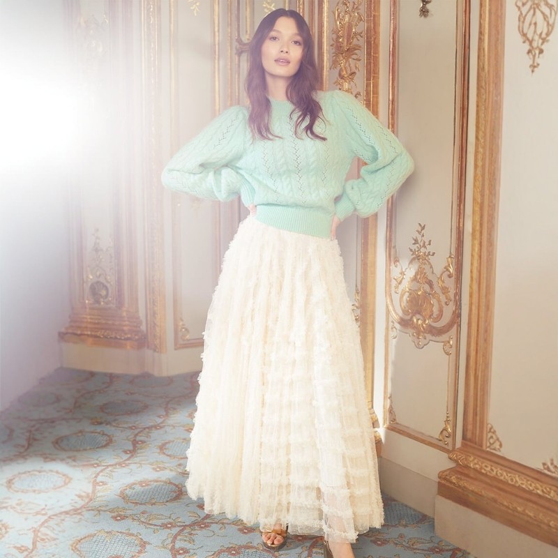 英伦典雅小众NT 女款 羊毛羊驼毛混纺圆领蓬松镂空绞花针织衫854,女装/女士精品,毛针织衫,淘宝优惠券,粉丝福利购,淘宝优惠卷