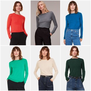 针织衫 奢华银葱丝圆领长袖 6179 女款 英伦轻奢WH