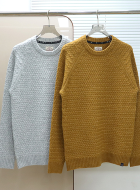 英伦FF 男款 圆领编织宽松长袖针织衫 E192