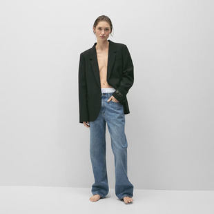 意大利面料 90年代低腰宽松直筒牛仔裤 C434 女款 加拿大红牌DF