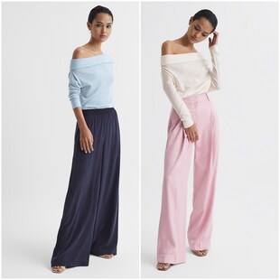 英伦简约RS 100羊毛露肩气质长袖 针织衫 5906 女款