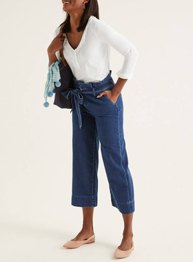 英伦BD 女款 亲肤莫代尔荷叶V领七分袖上衣  2213