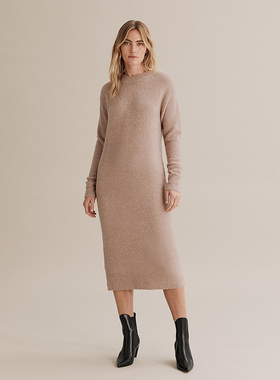 澳洲轻奢C0UNTRY R 女款 圈圈呢针织羊毛中长连衣裙 7929