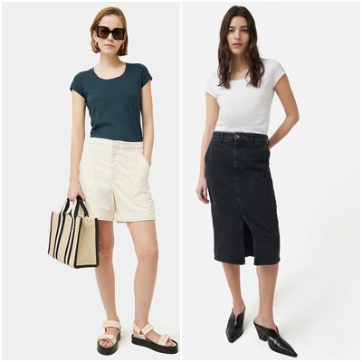 英伦轻奢JIG 女款 PIMA棉长青百搭圆领短袖T恤 B395