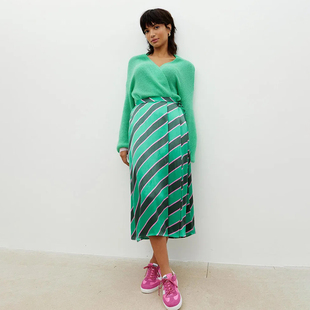 D602 马海毛混纺蓬松弧形OPEN宽松针织开衫 英伦美学OB 女款