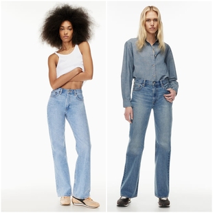 D573 60年代中腰宽松微喇牛仔裤 加拿大红牌DF 女款