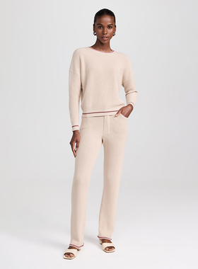 美系轻奢SH 女款 撞色饰边针织套装  E719