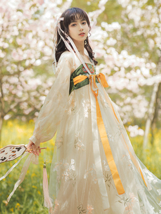 小个子古装汉服超仙国风连衣裙文艺少女中国风汉元素改良齐胸襦裙