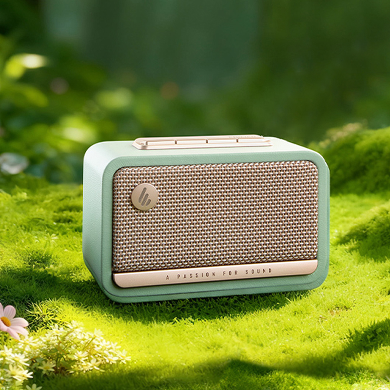 漫步者M130无线蓝牙音箱迷你高音质复古音响小型桌面家用2025新款