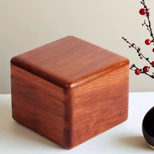 实木首饰收纳盒花梨木榫卯手饰盒木制新中式古典婚嫁五金手镯饰品