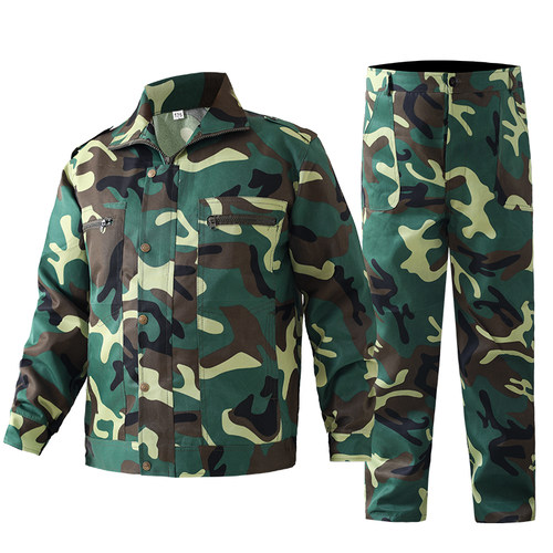 春秋男女迷彩服套装上衣裤子学生军训服劳保工作服工地工装汽修服