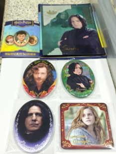 哈利波特系列魔法印记极梦岛周边斯内普小天狼星椭圆徽章吧唧相卡