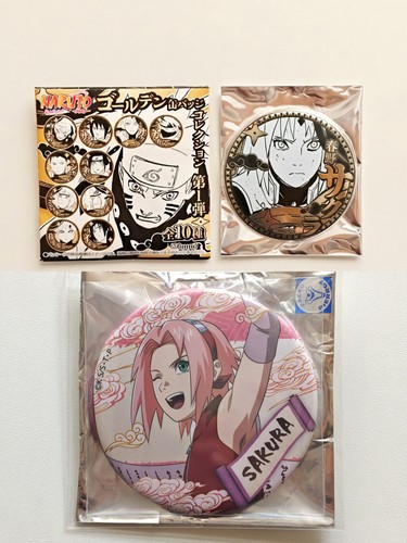 [正版日谷]火影忍者春野樱周边卷轴吧唧海洋风黑金浮雕吧唧