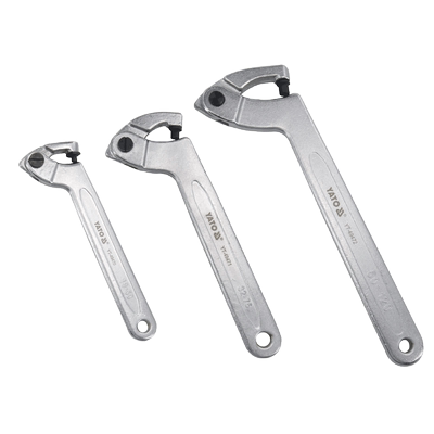 易尔拓月牙勾型扳手调节勾头扳手