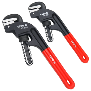 YATO省力重型管钳偏置式水管水泵扳手手虎钳快速自紧美式管子钳
