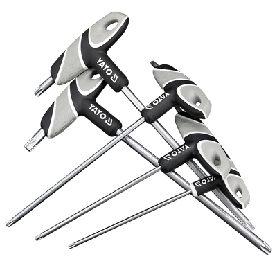 YATO内六角扳手t型单个星型梅花内六方工具内6六边形六棱角螺丝刀