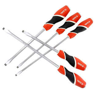 YATO易尔拓一字可敲击螺丝刀带磁性螺丝批超硬工业级改锥起子套装