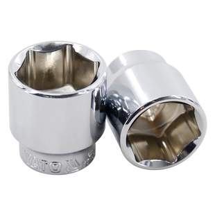 易尔拓(YATO)英制六角套筒头短中飞3/8英寸铬钒钢6角套管套头