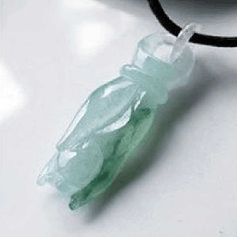 翡翠佛手吊坠挂件挂绳男女款式冰种缅甸天然玉石原石老坑A货项链