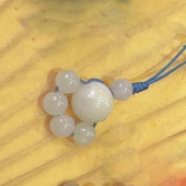 手工翡翠手机挂件可爱猫爪手机挂饰包挂钥匙挂萌版 猫爪吊坠男女款