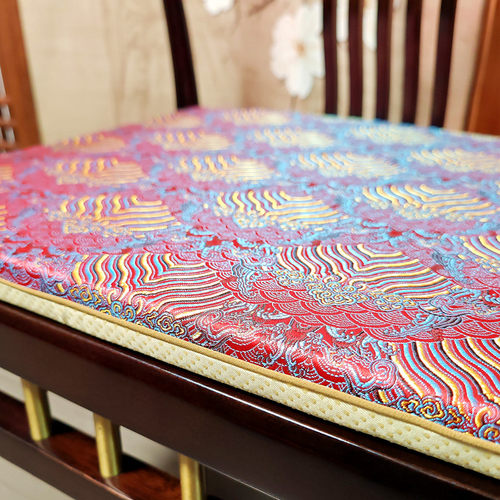 中式椅垫坐垫红木椅子垫实木圈椅垫茶桌椅子垫太师椅垫餐椅垫定制