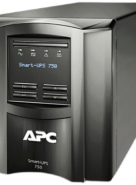 APC施耐德UPS电源SMT750I-CH内置电池750VA/500W塔式在线式服务器