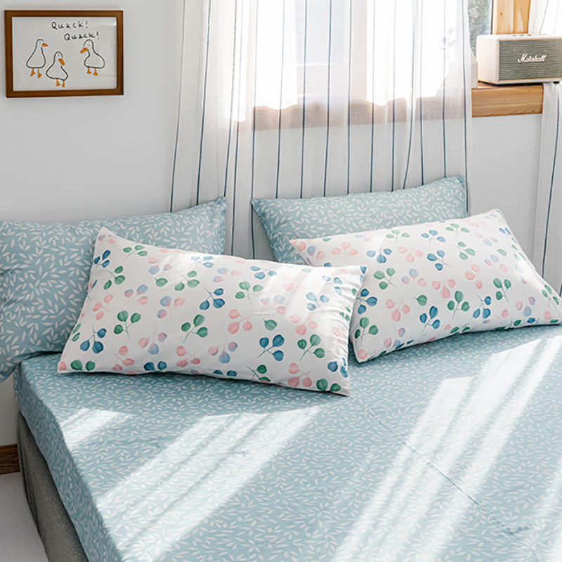 韩式小碎花全棉纯棉枕套一对装小清新成人48x74枕头套内胆套2只装