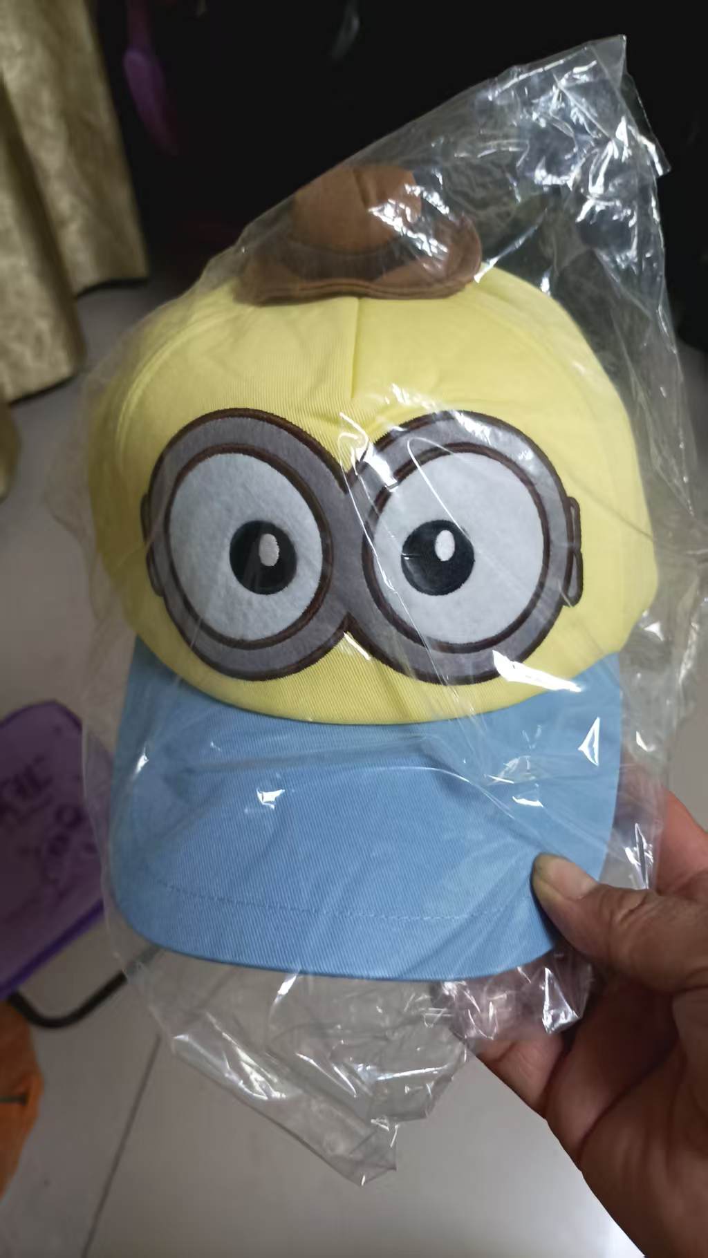 全新小黄人大眼萌Tim,Bob棒球帽