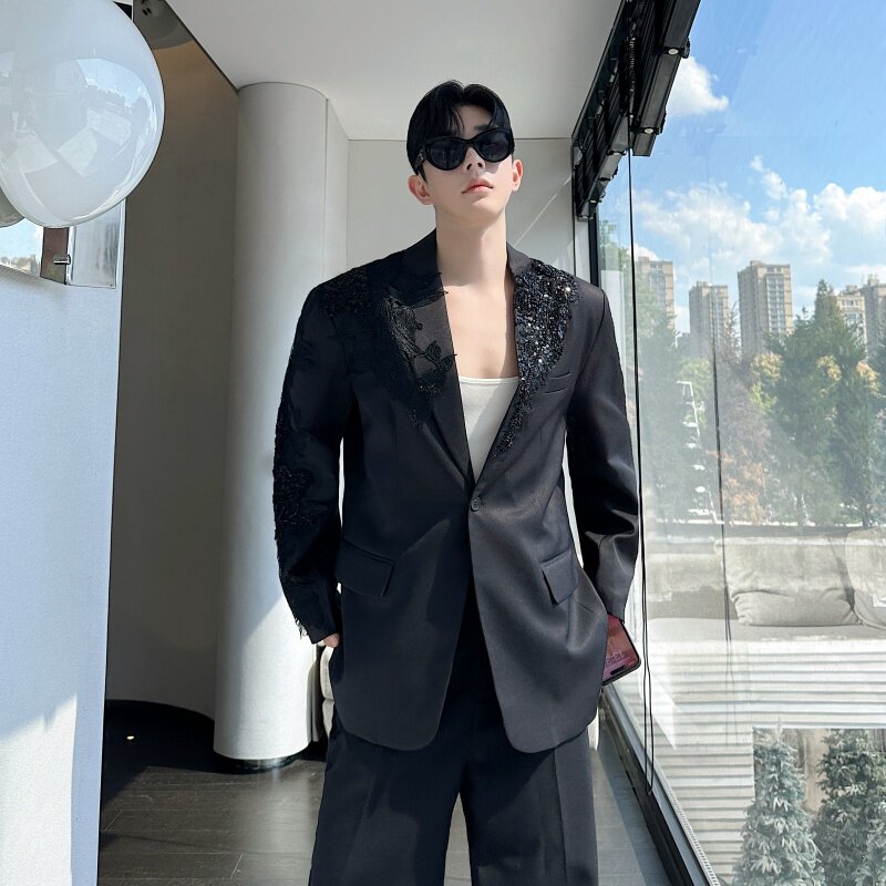 重工设计舞台明星同款西装外套男P225,男装西服套装,星座1009（原B233）