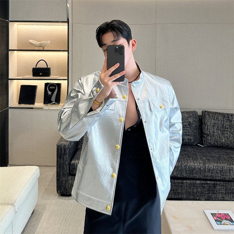 网红可拆卸连帽皮衣男女同款P165,男装皮衣,星座1009（原B233）