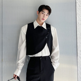 网红不对称设计感小马甲百搭INS小坎肩P55,男装背心/马甲,星座1009(原B233),四季星座 网红不对称设计感小马甲百搭INS小坎肩P55,男装背心/马甲,星座1009(原B233),四季星座