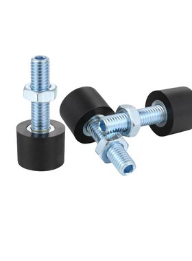 螺纹端内六角孔型聚氨酯缓冲螺丝 挡块胶止动螺丝UNBH3 4 5 6 10