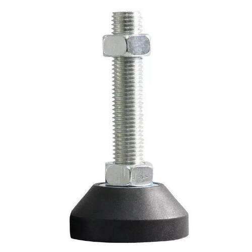 E-WAC51-D60 D80 D100重载防震脚杯 固定调节型 碳钢+橡胶底座型