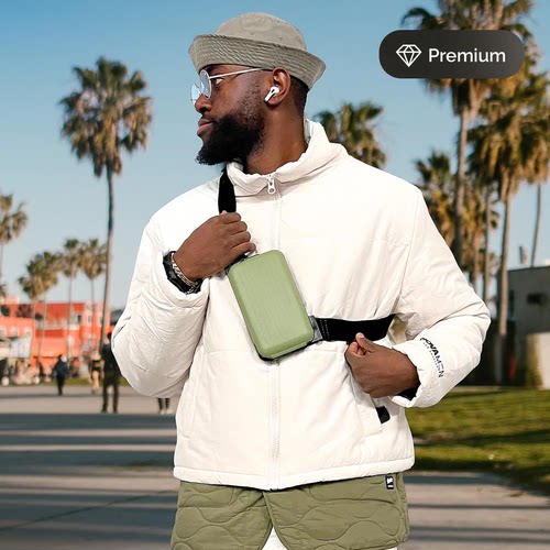 欧夹OGON法国多功能钱包时尚潮流挎包背包男女护照手机出街运动包