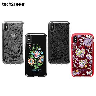 max手机壳保护套iPhone 潮壳男女情侣同款 Xs透明时尚 Max防摔手机壳iPhoneX tech21联名liberty适用苹果Xs