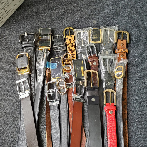 层牛皮真扣男女复古腰带皮带