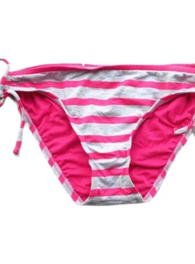 F583欧美大牌高品质时尚条纹包臀性感比基尼泳裤 M码