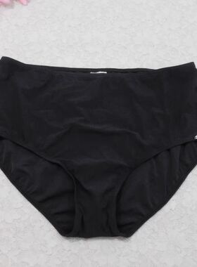 F334外贸原单高品质时尚黑色百搭三角中腰包臀比基尼女士泳裤