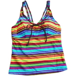 M码 F229外贸原单高品质时尚 分体泳衣S 款 条纹遮肚显瘦修身