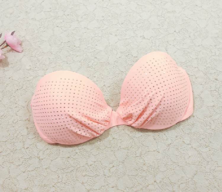 F606外贸原单性感舒适钢托系绳比基尼温泉泳衣上衣样板特价XS