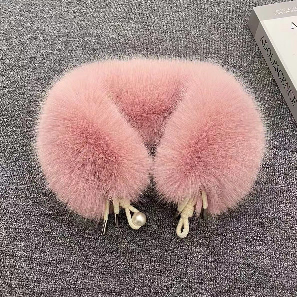 仿狐狸毛领单卖冬季新款围巾