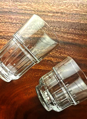 LIBBY利比领克玻璃杯条纹可叠果汁奶茶啤酒饮料加冰烈酒杯创意杯