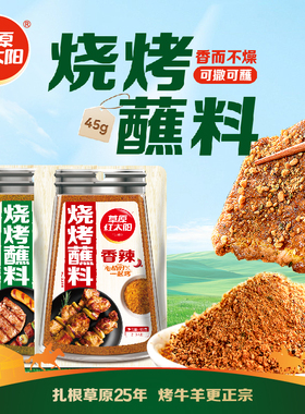 草原红太阳烧烤调料孜然粉烧烤烤肉蘸料干料家用烧烤料撒料45g