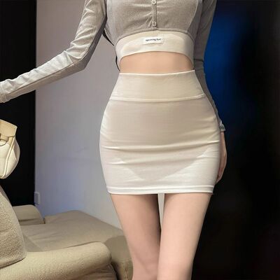 辣妹大码包臀短裙纯欲通勤OL风 小个子百搭半身裙