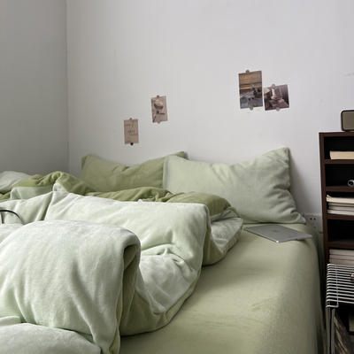 【小红书推荐】加厚牛奶绒四件套